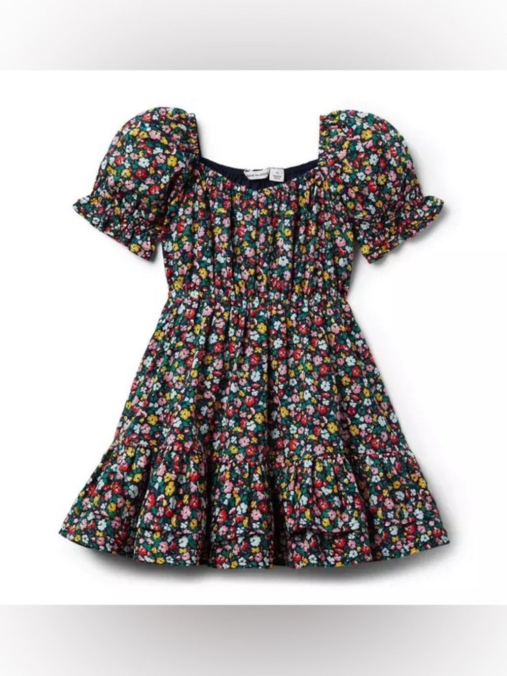 Janie and Jack Floral Puff Sleeve Dress size 2T